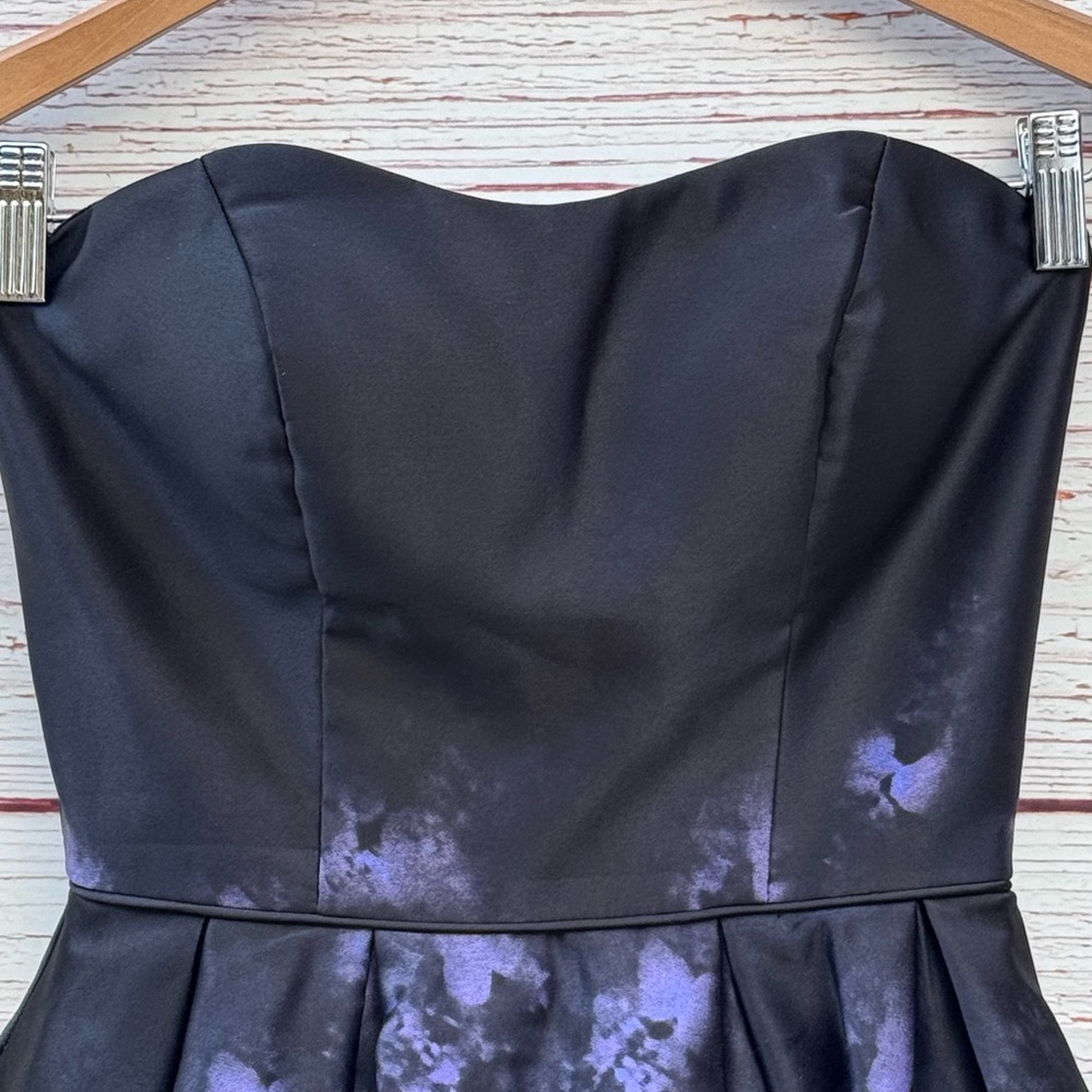 Betsy & Adam Printed Strapless Fit & Flare Dress Sz 2 - Picture 15 of 16